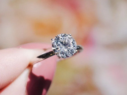 Carat round diamond ring - round,