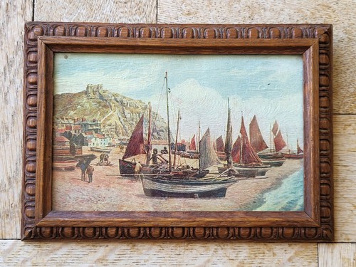 Vintage framed art - vintage, postcard