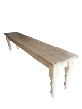 Farmhouse Bench 180 Cm Rustic Reclaimed Plank Shabby Chic 
