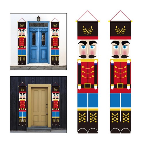 2pcs xmas nutcracker - xmas, door