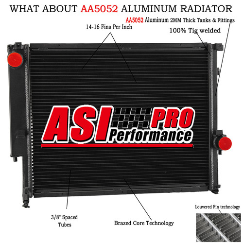 Row aluminium radiator for - row,