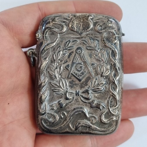Vintage large silver masonic - large,