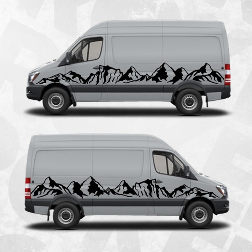 Mountain graphics vinyl decal - mountain,