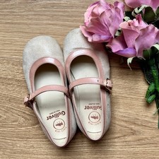 Spanish Girls Shoes Size 7 (EUR 24) Cream Rose Leather Mary Jane T-Bar