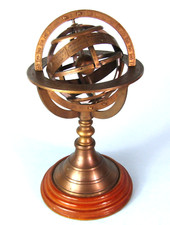VINTAGE BRASS ARMILLARY SPHERE