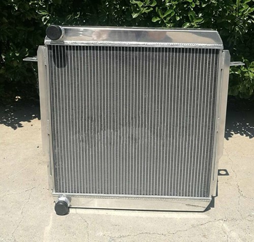 Row aluminum radiator - row, for