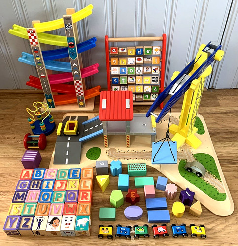 Wooden toys bundle car - wooden,