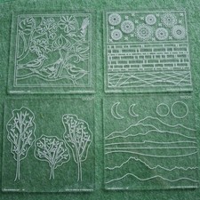 4 x Groovi Embossing Plates