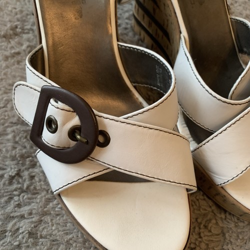 White wedge sandals - wedge,