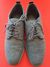 Zara Lady's Classic Lace-Up Shoes, Medium Grey Colour, Wool Type Fabric Size 5