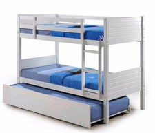 Kids Childrens White Bunk Bed