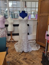 petite ivory wedding dress size 10 used but in excellent condition.