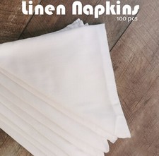 100pcs Table Linen Napkins Dinner Cloth for Restaurant Hotel Wedding Top Quality
