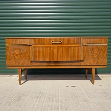 Beautility Vintage 1960s Art Deco Style Cocktail Bar Sideboard Mid Century Glam