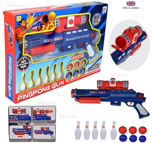 Ping pong gun shooting - ping,