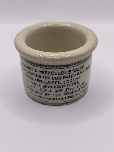 Old advertising ointment pot