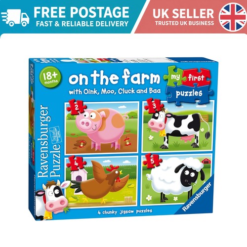 First farm puzzle - farm, set