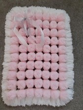 baby pom pom  blanket handmade