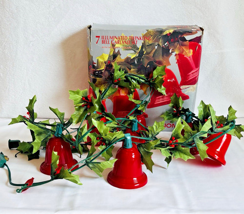 Vtg noma garland holly red - vtg,