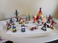 Britains Herald 1:32 Cowboys and Indians Plastic Vintage Wild West TeePee Totem 