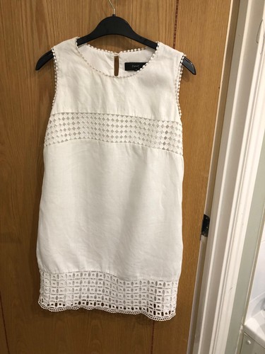 Next white linen dress - linen,