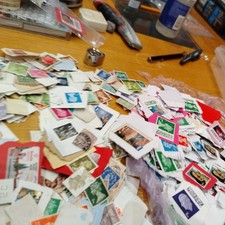 Job lot postage stamps large - lot,