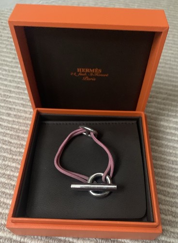 Hermes pink silk cord skipper - pink,
