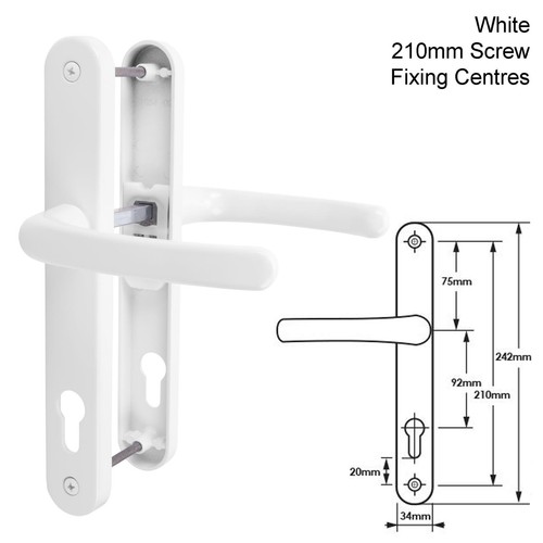 Upvc door handle tss sprung - handle,