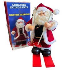 Animated Skiing Santa