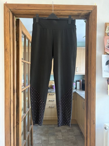 Black high waisted leggings - black,