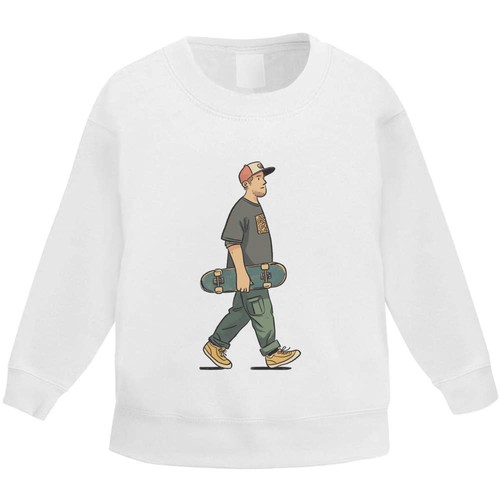 Skateboarder board kids - &, board'