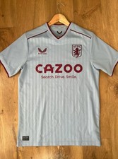 Aston Villa 2022/23 Away Shirt Size M Castore Sky Blue Excellent Condition