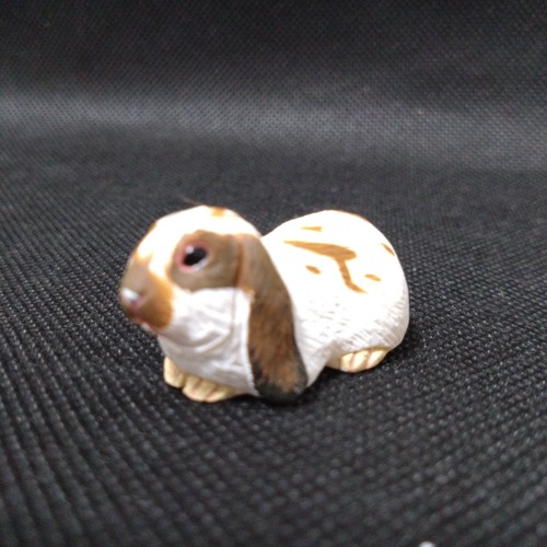 Lop ear white mini figure - lop,