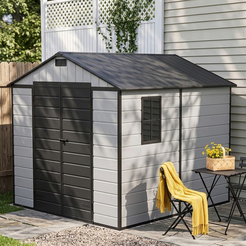 Plastic outdoor garden shed - outdoor,