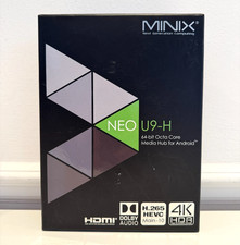 Minix Neo-U9H Android Media Hub 4K - Complete with Remote Control and all Cables