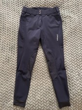 Ariat Pro Tri Factor Grip Knee Patch Breeches - 26L - Navy