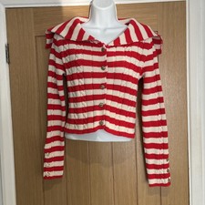 Zara Women's Red & white shawl