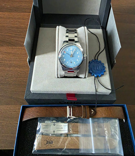 Oris big crown 38mm blue - 38mm,