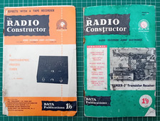 TWO issues The Radio Constructor June 1956 Vol 9 No. 11,  March 1961 Vol 14 No.8