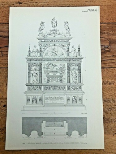 1928 print edifices de - -, rome