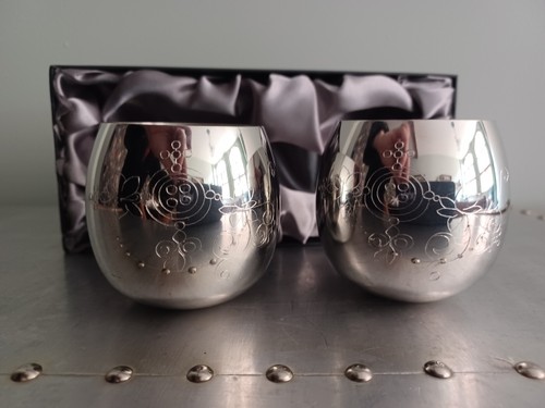 Two silver plated hand made - two,