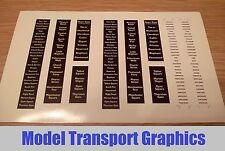 Blackpool Model Tram Destination Decals Self Adhesive 1/76 scale for Tram & Bus