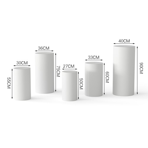 Round plinths pillar - 3/5x,