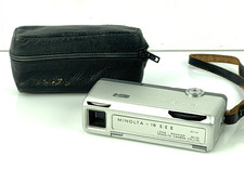 Minolta-16 EE II Vintage Subminiature Film Camera Plus Minolta Leather Case
