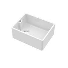 Single Bowl Belfast Kitchen Sink with Overflow, No Tap Hole - Multiple Sizes