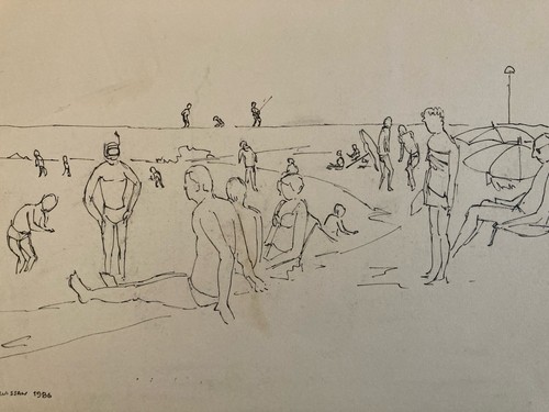Drawing ink gruissan - drawing,