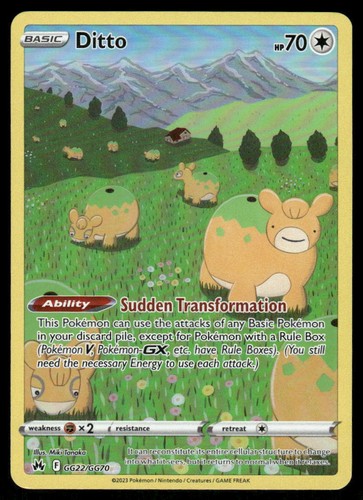Pokemon cards ditto gg22 gg70 - pokemon,