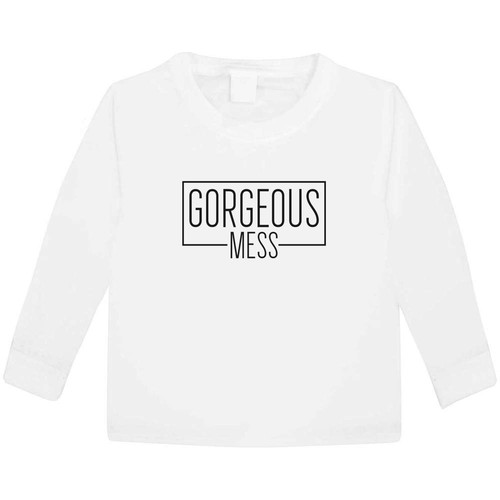 Gorgeous mess funny text - 'gorgeous, '