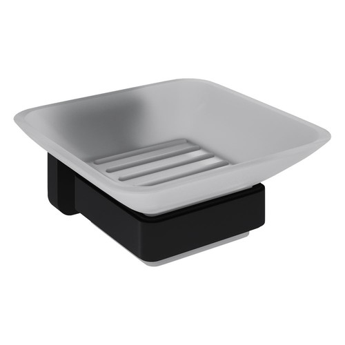 Nuie trisen black soap dish - black, &