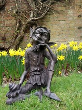 Pixie Sitting Garden Ornament